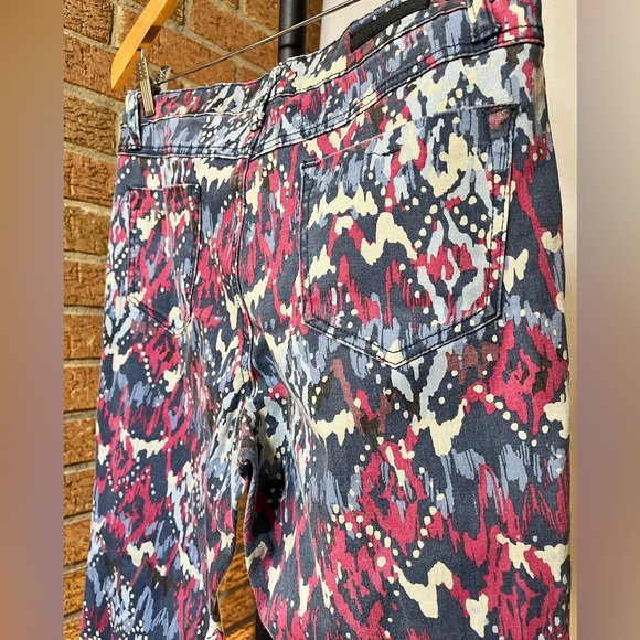 BACCINI designer jeans - skinny straight leg - abstract pattern - size 10 - Picture 9 of 11